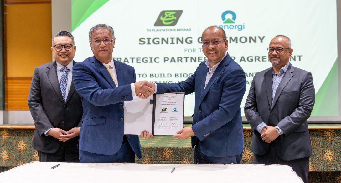 TH PLANTATIONS, CENERGI BANGUNKAN LOGI JANAKUASA BIOGAS DI BUKIT LAWIANG